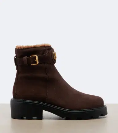 Valentino Garavani VLogo suede ankle boots | Thumbnail 3 Valentino Garavani VLogo suede ankle boots | Thumbnail 3
