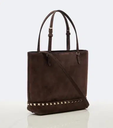Valentino Garavani Rockstud Small suede top-handle bag | Thumbnail 2 Valentino Garavani Rockstud Small suede top-handle bag | Thumbnail 2