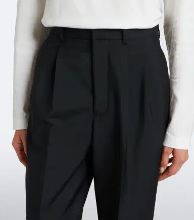 Jil Sander Pleated wool and mohair straight pants | Thumbnail 3 Jil Sander Pleated wool and mohair straight pants | Thumbnail 3