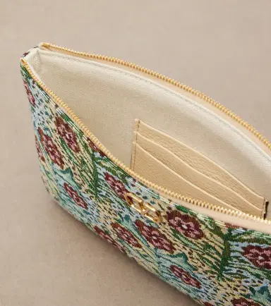 Valentino Garavani VLogo floral jacquard pouch | Thumbnail 3 Valentino Garavani VLogo floral jacquard pouch | Thumbnail 3