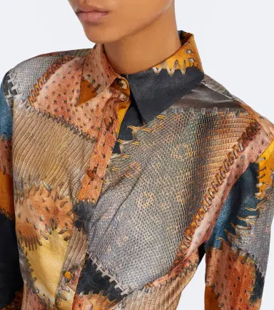 Roberto Cavalli Trompe l'ail silk shirt | Thumbnail 4 Roberto Cavalli Trompe l'ail silk shirt | Thumbnail 4