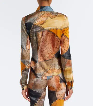 Roberto Cavalli Trompe l'ail silk shirt | Thumbnail 6 Roberto Cavalli Trompe l'ail silk shirt | Thumbnail 6