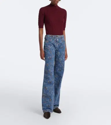 Etro Printed wide-leg jeans | Thumbnail 7 Etro Printed wide-leg jeans | Thumbnail 7