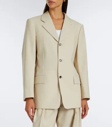 Bottega Veneta Striped wool and cotton blazer | Thumbnail 4 Bottega Veneta Striped wool and cotton blazer | Thumbnail 4