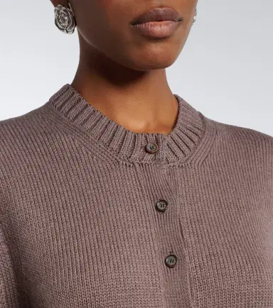 Magda Butrym Ribbed-knit cotton cardigan | Thumbnail 5 Magda Butrym Ribbed-knit cotton cardigan | Thumbnail 5