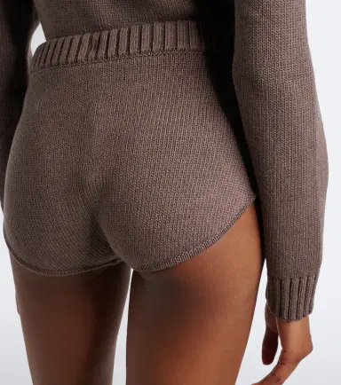 Magda Butrym Ribbed-knit cotton shorts | Thumbnail 3 Magda Butrym Ribbed-knit cotton shorts | Thumbnail 3