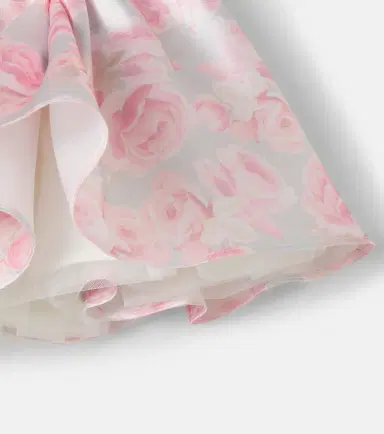 MONNALISA Baby floral belted dress | Thumbnail 2 MONNALISA Baby floral belted dress | Thumbnail 2