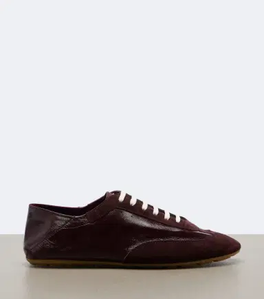 Saint Laurent Lewis suede-trimmed leather sneakers | Thumbnail 3 Saint Laurent Lewis suede-trimmed leather sneakers | Thumbnail 3