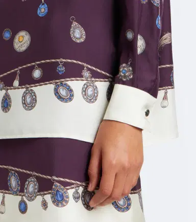 Versace Printed silk twill shirt | Thumbnail 5 Versace Printed silk twill shirt | Thumbnail 5