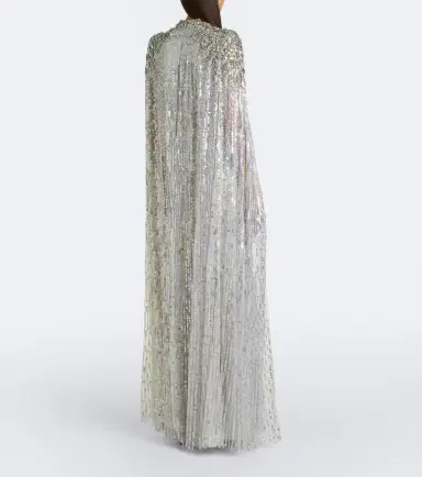 Jenny Packham Dakota embellished caped gown | Thumbnail 3 Jenny Packham Dakota embellished caped gown | Thumbnail 3