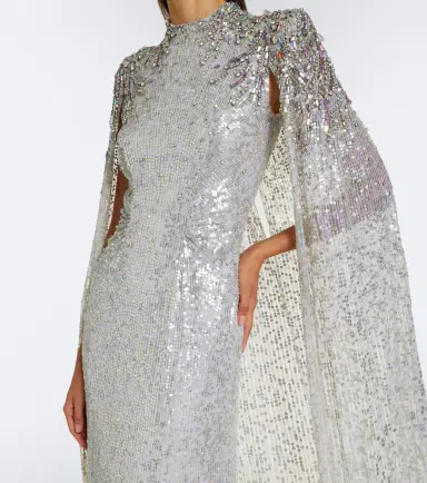 Jenny Packham Dakota embellished caped gown | Thumbnail 5 Jenny Packham Dakota embellished caped gown | Thumbnail 5