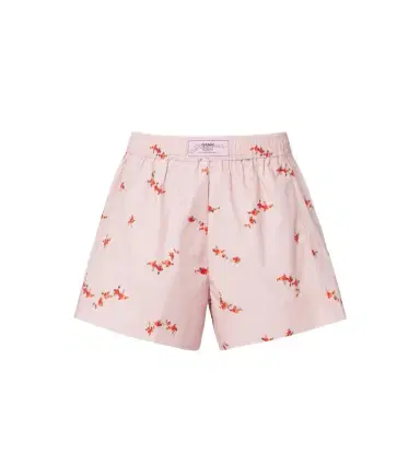Ganni Floral cotton-blend poplin shorts | Thumbnail 1 Ganni Floral cotton-blend poplin shorts | Thumbnail 1