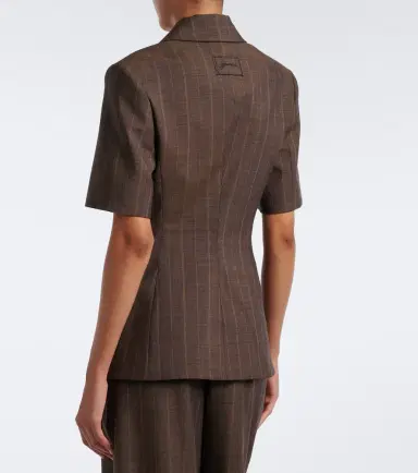 Ganni Striped wool blazer | Thumbnail 2 Ganni Striped wool blazer | Thumbnail 2