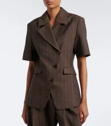 Ganni Striped wool blazer | Thumbnail 3 Ganni Striped wool blazer | Thumbnail 3