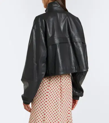Prada Cropped leather jacket | Thumbnail 5 Prada Cropped leather jacket | Thumbnail 5