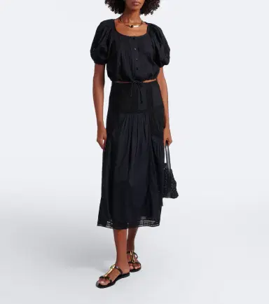 Ulla Johnson Clara embroidered cotton crop top | Thumbnail 2 Ulla Johnson Clara embroidered cotton crop top | Thumbnail 2