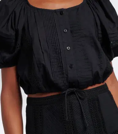 Ulla Johnson Clara embroidered cotton crop top | Thumbnail 6 Ulla Johnson Clara embroidered cotton crop top | Thumbnail 6