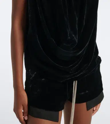 Rick Owens Draped velvet top | Thumbnail 5 Rick Owens Draped velvet top | Thumbnail 5