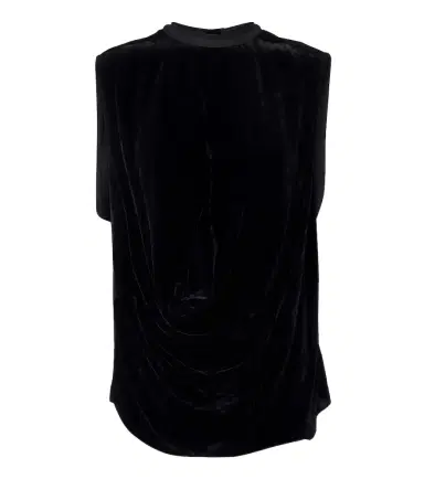 Rick Owens Draped velvet top | Thumbnail 1 Rick Owens Draped velvet top | Thumbnail 1
