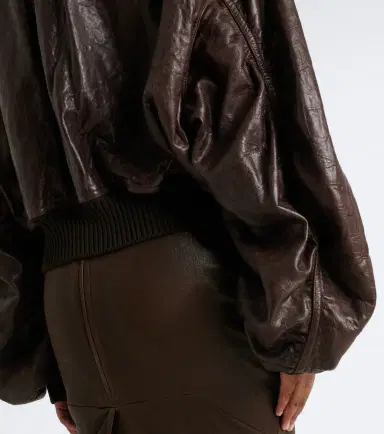 Rick Owens Secchia leather bomber jacket | Thumbnail 5 Rick Owens Secchia leather bomber jacket | Thumbnail 5
