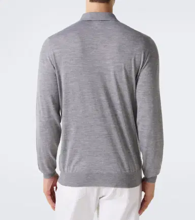 Lardini Wool, silk, and cashmere polo sweater | Thumbnail 6 Lardini Wool, silk, and cashmere polo sweater | Thumbnail 6