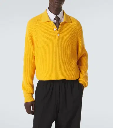 Umit Benan Diana cashmere polo sweater | Thumbnail 3 Umit Benan Diana cashmere polo sweater | Thumbnail 3