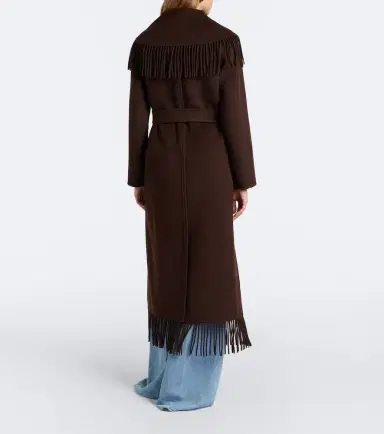 Simkhai Fringed wool-blend coat | Thumbnail 4 Simkhai Fringed wool-blend coat | Thumbnail 4