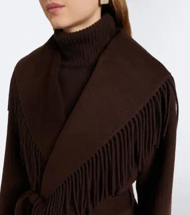 Simkhai Fringed wool-blend coat | Thumbnail 7 Simkhai Fringed wool-blend coat | Thumbnail 7