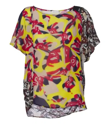Dries Van Noten Printed draped top | Thumbnail 1 Dries Van Noten Printed draped top | Thumbnail 1