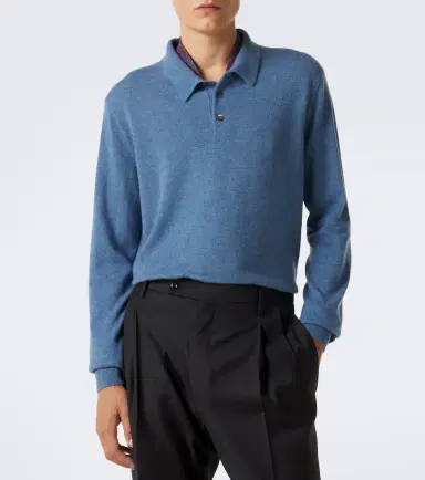 Rubinacci Cashmere polo sweater | Thumbnail 3 Rubinacci Cashmere polo sweater | Thumbnail 3