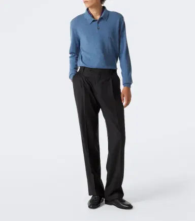 Rubinacci Cashmere polo sweater | Thumbnail 5 Rubinacci Cashmere polo sweater | Thumbnail 5