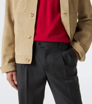 Rubinacci Virgin wool straight pants | Thumbnail 2 Rubinacci Virgin wool straight pants | Thumbnail 2