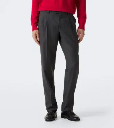 Rubinacci Virgin wool straight pants | Thumbnail 3 Rubinacci Virgin wool straight pants | Thumbnail 3