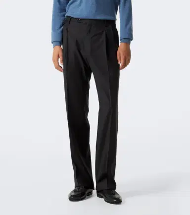 Rubinacci Virgin wool wide-leg pants | Thumbnail 2 Rubinacci Virgin wool wide-leg pants | Thumbnail 2