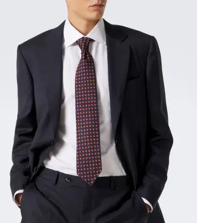 Rubinacci Printed silk tie | Thumbnail 3 Rubinacci Printed silk tie | Thumbnail 3