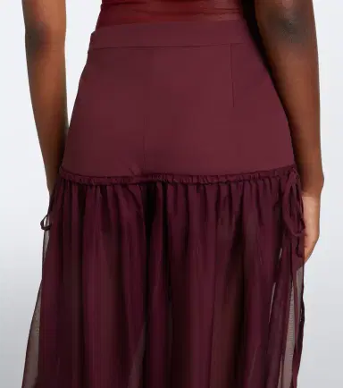 Nensi Dojaka Semi-sheer wide-leg pants | Thumbnail 2 Nensi Dojaka Semi-sheer wide-leg pants | Thumbnail 2