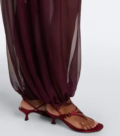 Nensi Dojaka Semi-sheer wide-leg pants | Thumbnail 3 Nensi Dojaka Semi-sheer wide-leg pants | Thumbnail 3