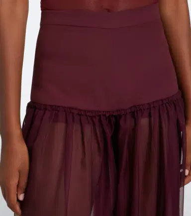 Nensi Dojaka Semi-sheer wide-leg pants | Thumbnail 4 Nensi Dojaka Semi-sheer wide-leg pants | Thumbnail 4