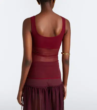 Nensi Dojaka Semi-sheer tank top | Thumbnail 4 Nensi Dojaka Semi-sheer tank top | Thumbnail 4