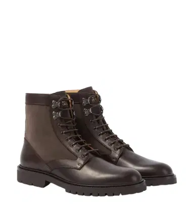 Brunello Cucinelli Leather lace-up boots | Thumbnail 1 Brunello Cucinelli Leather lace-up boots | Thumbnail 1