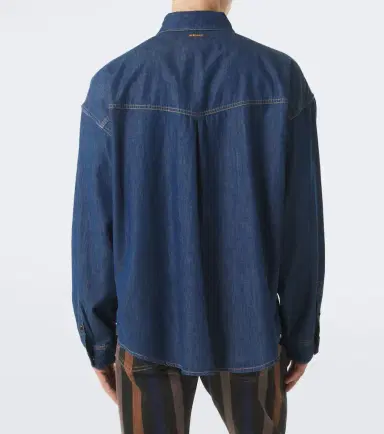 Versace Medusa denim overshirt | Thumbnail 3 Versace Medusa denim overshirt | Thumbnail 3