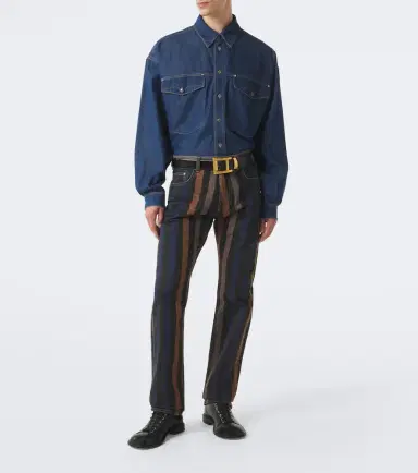 Versace Medusa denim overshirt | Thumbnail 5 Versace Medusa denim overshirt | Thumbnail 5
