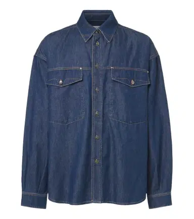 Versace Medusa denim overshirt | Thumbnail 1 Versace Medusa denim overshirt | Thumbnail 1