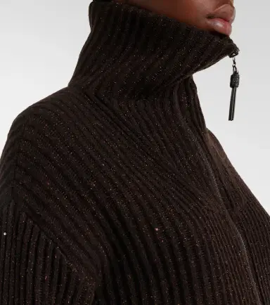 Brunello Cucinelli Monili zip-up sweater | Thumbnail 3 Brunello Cucinelli Monili zip-up sweater | Thumbnail 3