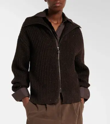Brunello Cucinelli Monili zip-up sweater | Thumbnail 6 Brunello Cucinelli Monili zip-up sweater | Thumbnail 6