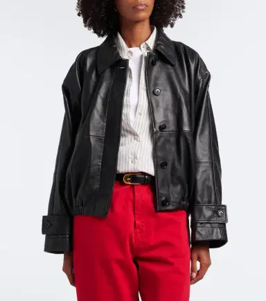RÓHE Róhe Leather blouson jacket | Thumbnail 4 RÓHE Róhe Leather blouson jacket | Thumbnail 4