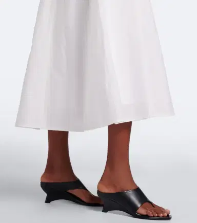 RÓHE Róhe Off-shoulder cotton-blend midi dress | Thumbnail 2 RÓHE Róhe Off-shoulder cotton-blend midi dress | Thumbnail 2