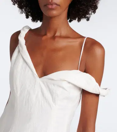 RÓHE Róhe Off-shoulder cotton-blend midi dress | Thumbnail 4 RÓHE Róhe Off-shoulder cotton-blend midi dress | Thumbnail 4