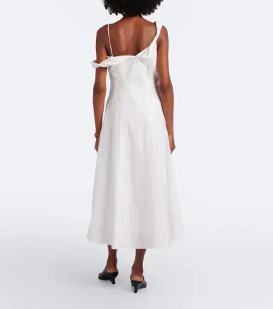 RÓHE Róhe Off-shoulder cotton-blend midi dress | Thumbnail 6 RÓHE Róhe Off-shoulder cotton-blend midi dress | Thumbnail 6
