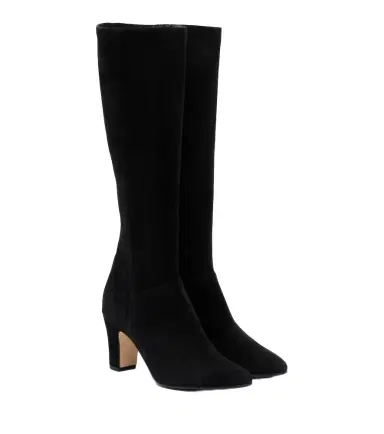 Manolo Blahnik Pitana suede knee-high boots | Thumbnail 1 Manolo Blahnik Pitana suede knee-high boots | Thumbnail 1